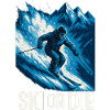 Summit Assault Skier Blue