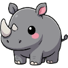 Rhino Kawaii Gift Birthday