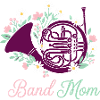 Band Mom Floral Horn