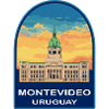 Montevideo Uruguay Legislativpalast Retro-Abzeichen