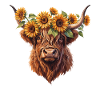 Sonnenblumen-Kopfkuh