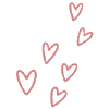 Minimalist Pink Hearts