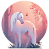 Cheval avec papillon