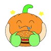 Kürbis iss Burger
