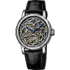 Skeleton watch with visible gears