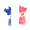 France Flagge Graffiti Schrift