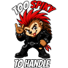 Too Spiky To Handle Punk Hedgehog