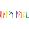 HAPPY PRIDE rainbow