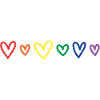 Hearts rainbow