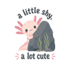 Un peu timide, très mignon axolotl
