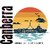 Canberra Australie Skyline Rétro