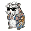 Cool Stoner Hamster Japanese Tattoos