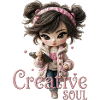 Cute Girl Creative Soul Sketchpad