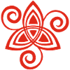 Fleur celtique (rouge)