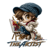 Chibi Artist Painting
