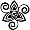Fleur celtique (noir)