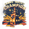 Game Night Champion Dice Stack