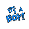 Det er en dreng retro typografidesign
