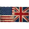 USA and Great Britain Friendship Flag