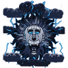 Lightning Moon Wolf Design