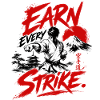 Earn Strike Karate Pinselkunst