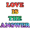 Love Is The Answer Gradient Tee
