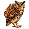 Eule mit Rucksack