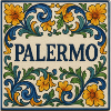 Palermo Fliesenblumen Ornament