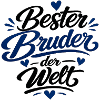 Bester Bruder der Welt – Schriftzug