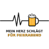 Herzschlag Feierabend Bier