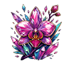 Kristallorchidee Pink