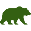 Silhouette du grizzli vert
