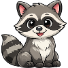 Kuschelraccoon Illustration