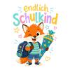 Endlich Schulkind Fox Zuckertüte