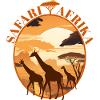Savannah Sunset Giraffes Silhouette