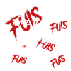 Graffiti Rouge et Blanc Fracturé