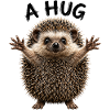 Igel Umarmung – süßes Tiermotiv