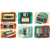 Retro Tech Pop: 80s Cassette & TV