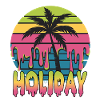 Bunte Palmen Holiday Vibes