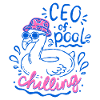 PDG de Pool Chilling Flamingo Doodle