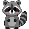 Raccoon Kawaii Gift Birthday