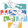 Avatar Backprint With Characters