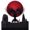 Raven Storm over Red Moon