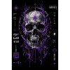 Purple Cosmic Skull Glyphs