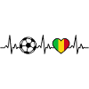 Mali Fußball Herzschlag Mali