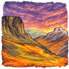 Canyon Adventure – Retro-Illustration