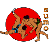 Sumo Duo in Red Circle