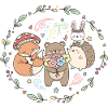 Forest Animals Wreath