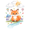 Cute Fox by the River