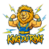King of the Ring: Cartoon Muscular Lion